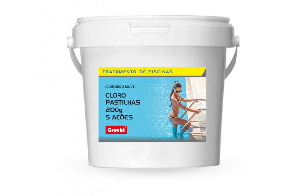 Pastilhas desinfetante, fungicida e floculante - Grouht - 5kg