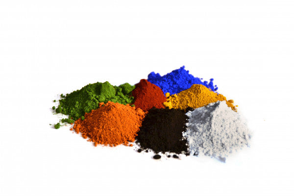Corantes para cimento em pó e óxido de ferro