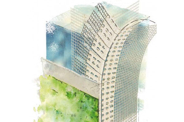 Perfil Canto para Arcos e Curvas - PVC com Rede Fibra de Vidro