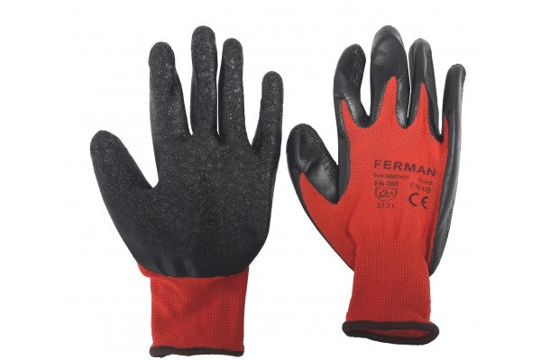 Luva de latex com nylon