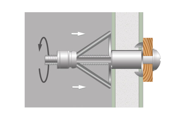 Ancoragem DX com abas - 100 unidades