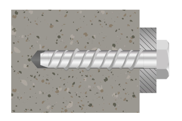 Ancoragem direta Tork - cabeça hexagonal