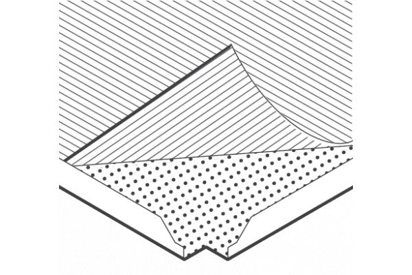 Véu acústico - teto desmontável