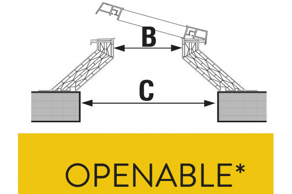 Base Inclinada com Abertura pvc curbs 16/20 Skylux
