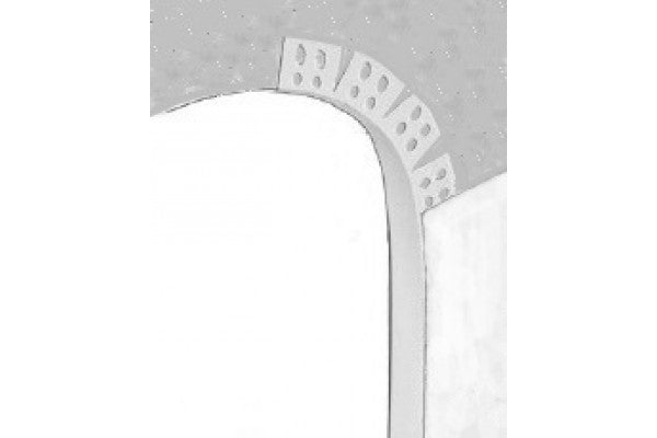 Perfil Canto Curvo 1 aba lisa- PVC