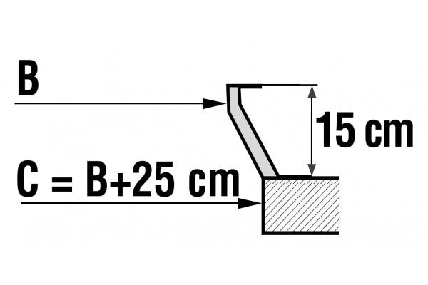 Base redonda polyester curbs round Skylux