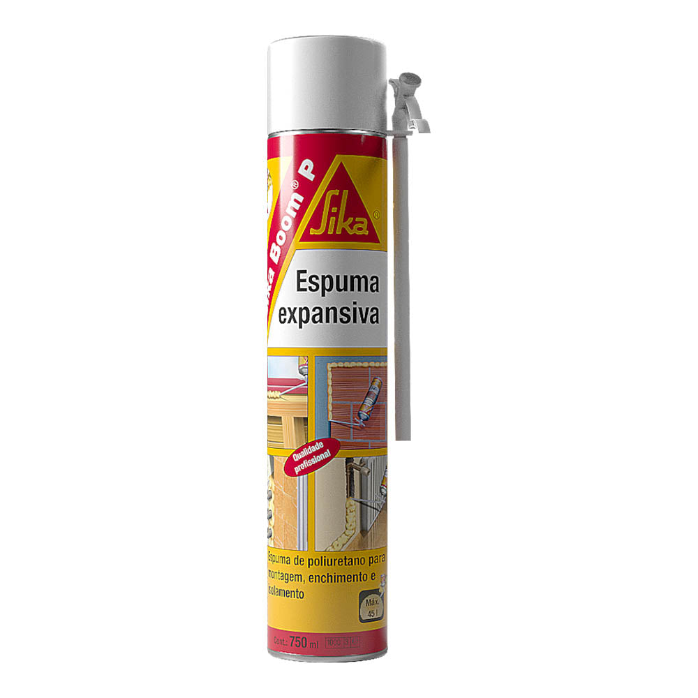Sika Boom P (750ml) - Espuma expansiva de Poliuretano - caixa de 12 unidades