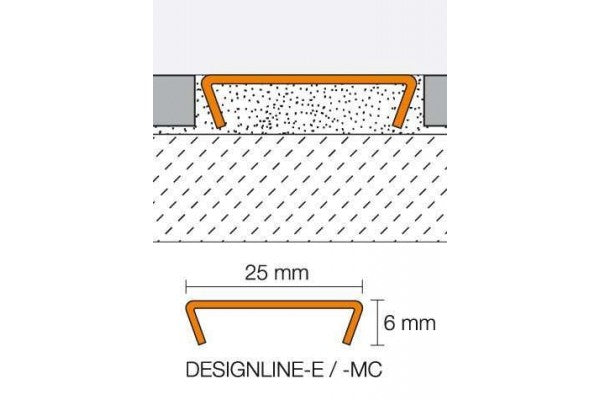 Designline ES - Textura entrelaçada - Inox