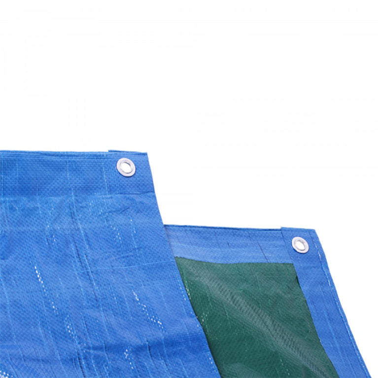 Toldo azul em polietileno