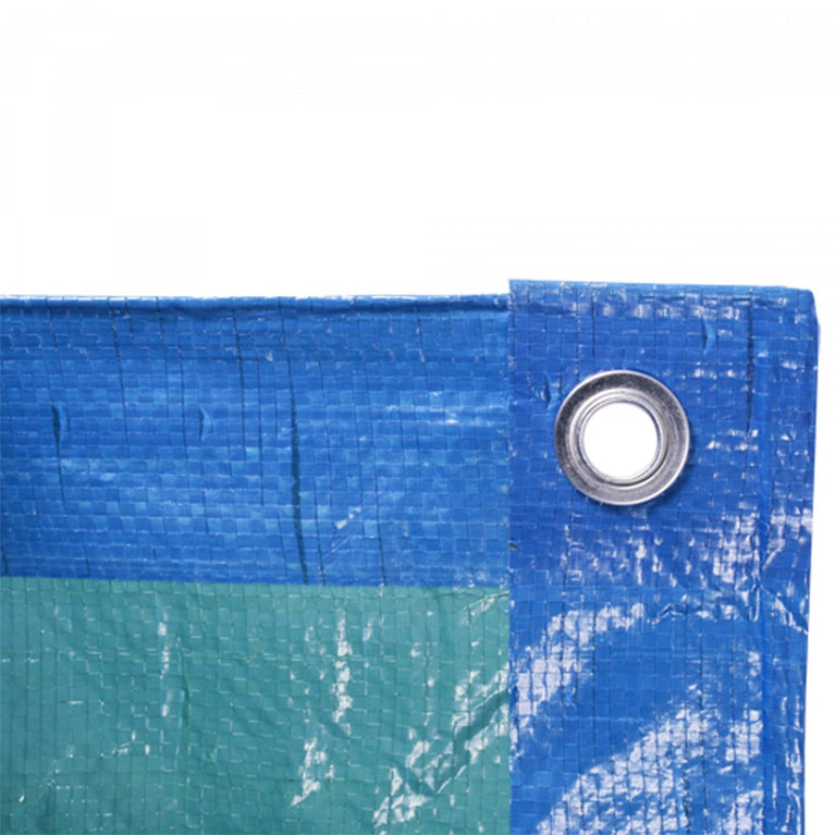Toldo azul em polietileno