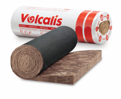 Lã Mineral Volcalis Alpha - Véu Negro - Absorvente acústico