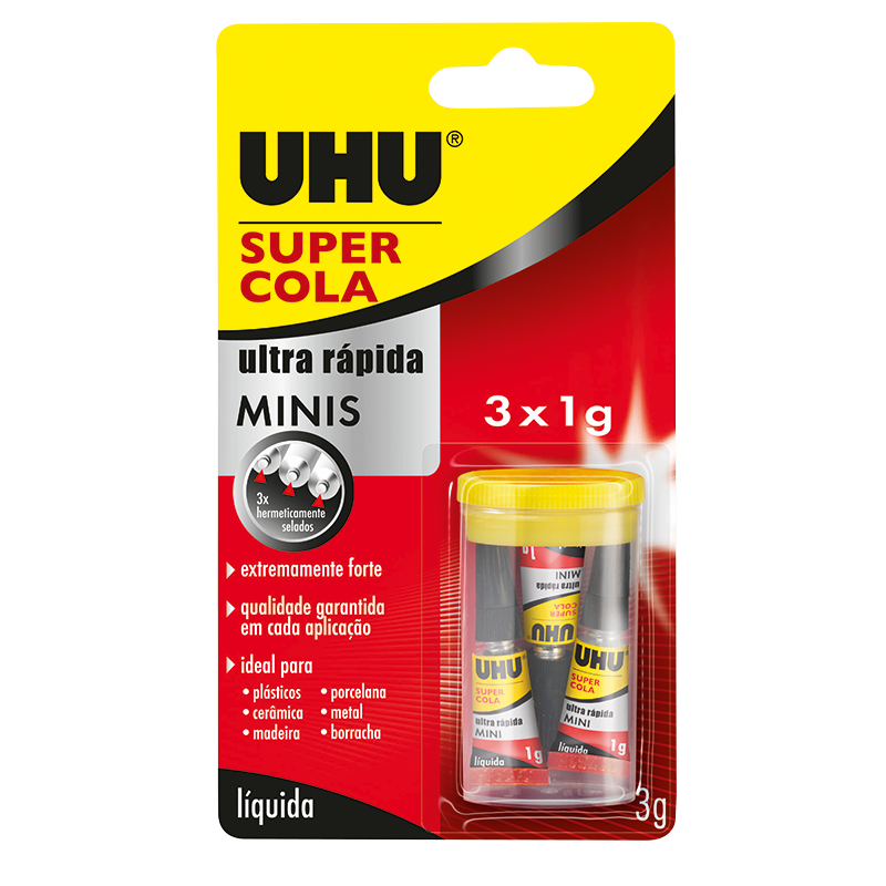 Super Cola Líquida Minis 3x1G - UHU