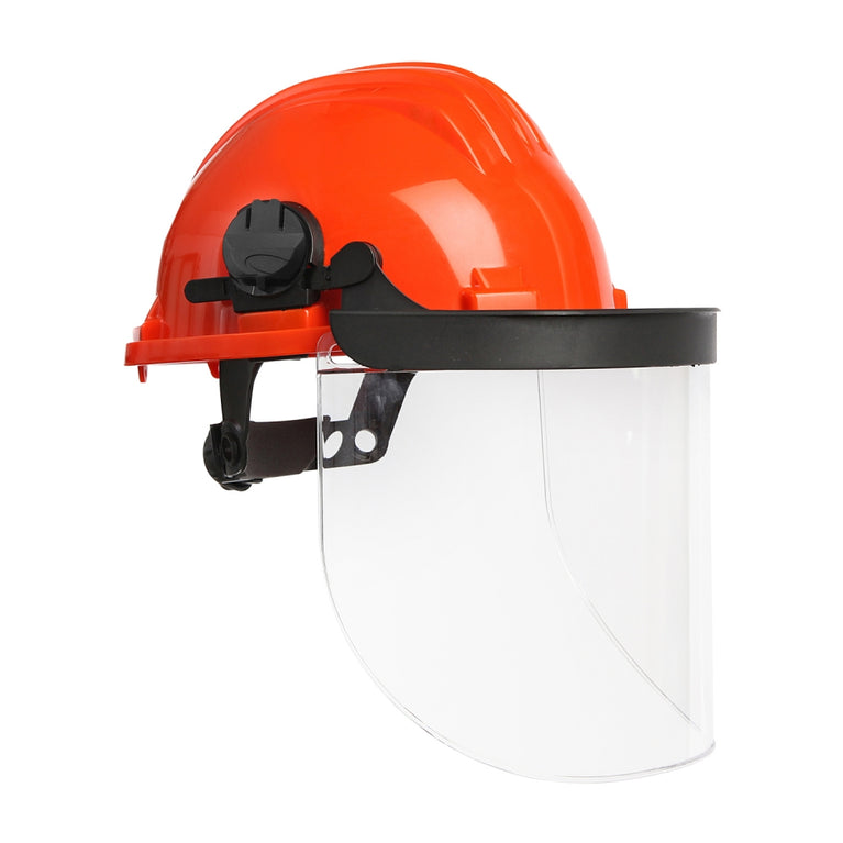 Capacete polietileno com viseira policarbonato - CLIMAX