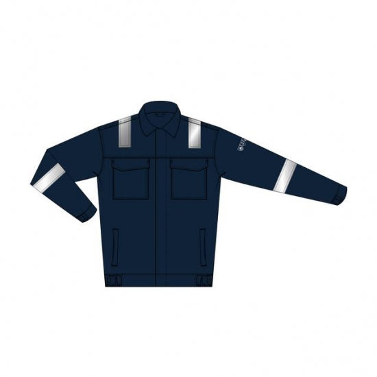 Casaco ignifugo e antiestático fibras refletoras 260g/m² - FOR WEAR