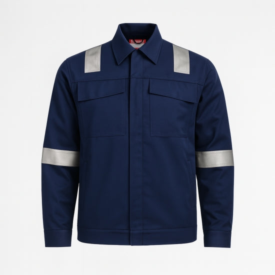 Casaco ignifugo e antiestático fibras refletoras 260g/m² - FOR WEAR