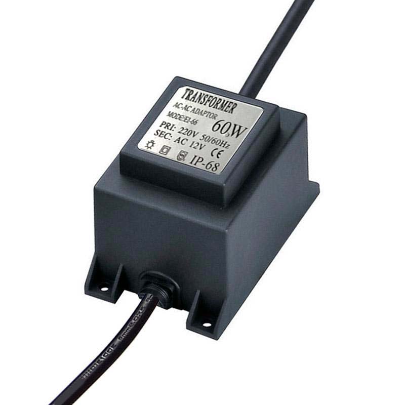 Adaptador de corrente de 220V AC a 12V AC - 60W IP68