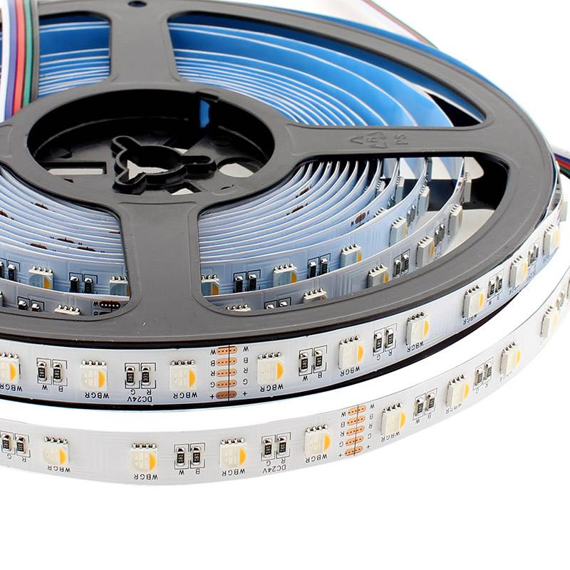 Fita LED EPISTAR SMD5050 RGB+W - DC24V - 5m (60Led/m 4 em 1)