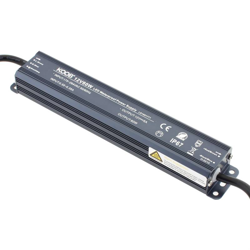 Fonte de alimentação IP67 - DC12V/60W/5A