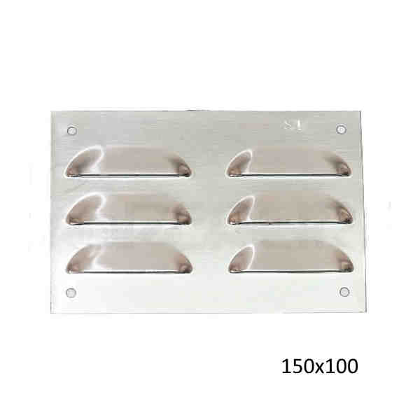 Grelha de ventilação Plana em Inox
