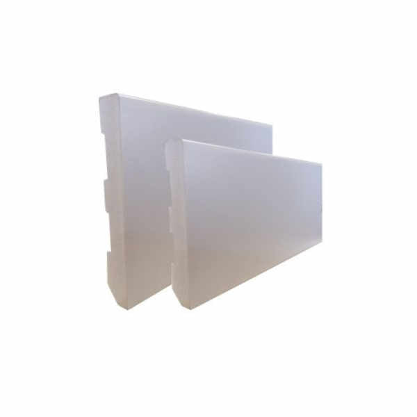 Perfil Rodapé em PVC Branco - Perfilclic