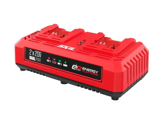 Carregador Duplo para 2x «20V MAX» (18V) - Skil