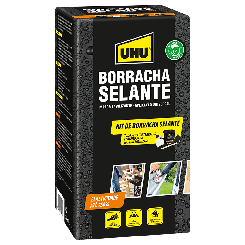 Kit de Borracha Selante - caixa 750ml  - UHU