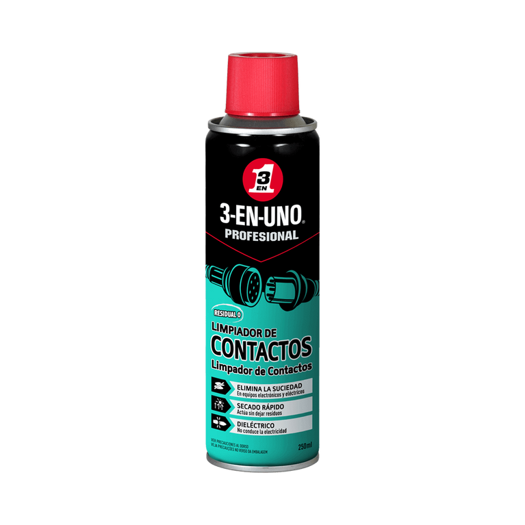 Spray limpa contactos 250 ml - 3-EN-UNO