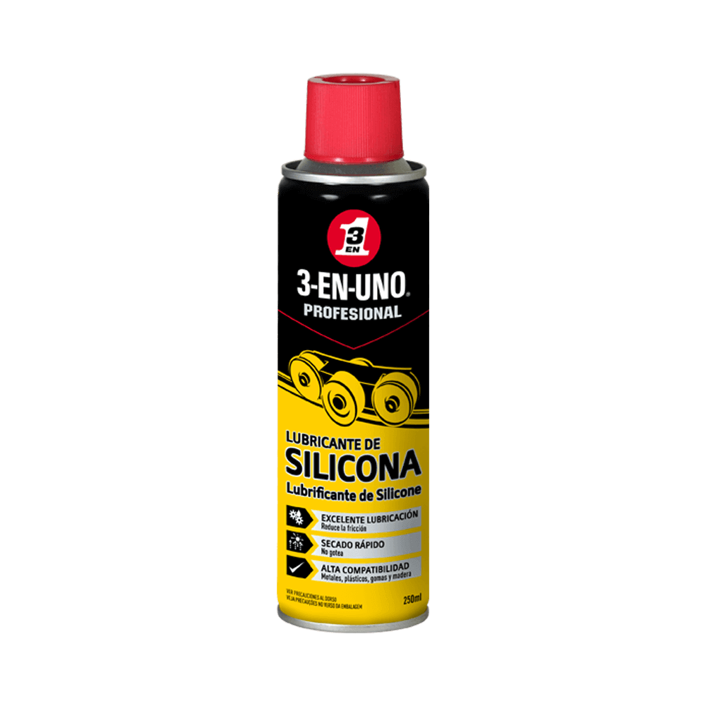 Spray lubrificante de silicone 250 ml - 3-EN-UNO