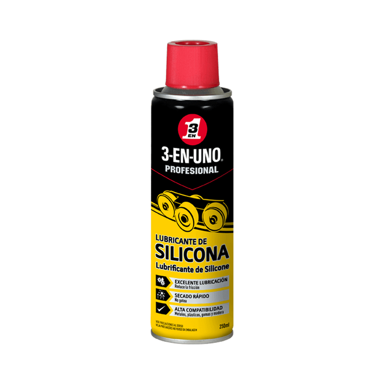 Spray lubrificante de silicone 250 ml - 3-EN-UNO