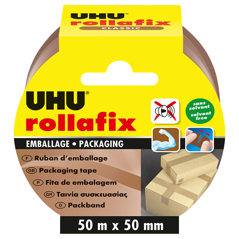 Rollafix Fita Embalagem - 50m x 50mm - UHU
