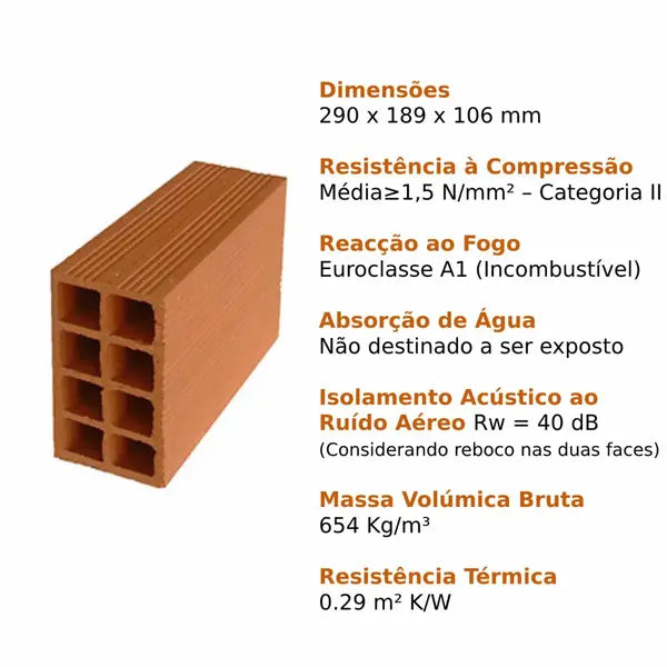 Tijolo Cerâmico Tradicional - PRECERAM