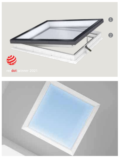 Janela Zenital com vidro plano - Velux