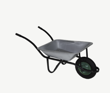 Carro de mão compacto verde
