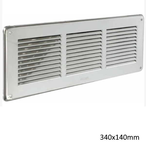 Grelhas de Ventilação Inox Retangulares