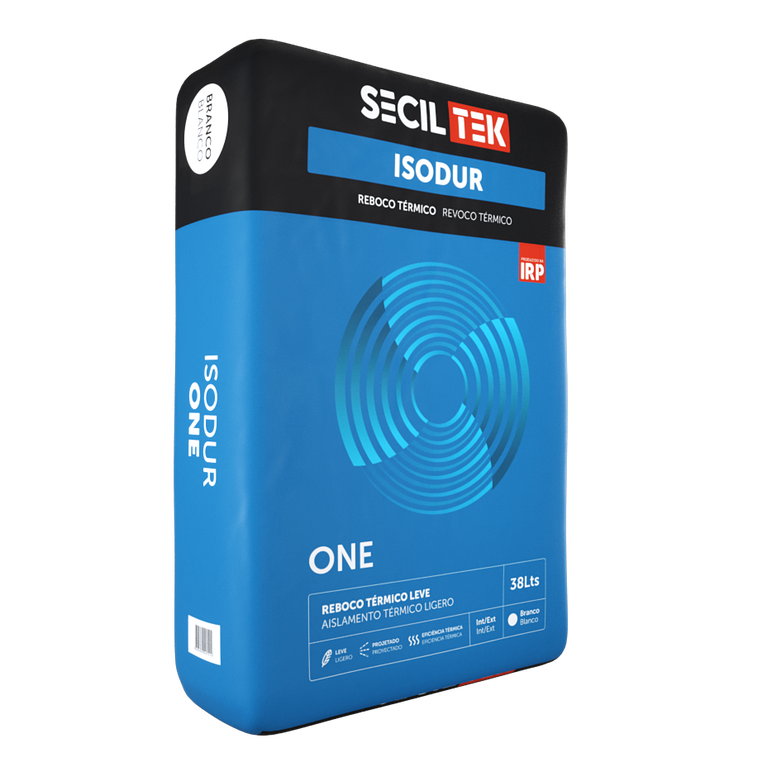 Isodur One - Reboco térmico - 38 litros - SECIL