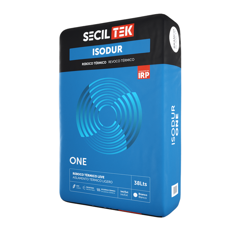Isodur One - Reboco térmico - 38 litros - SECIL