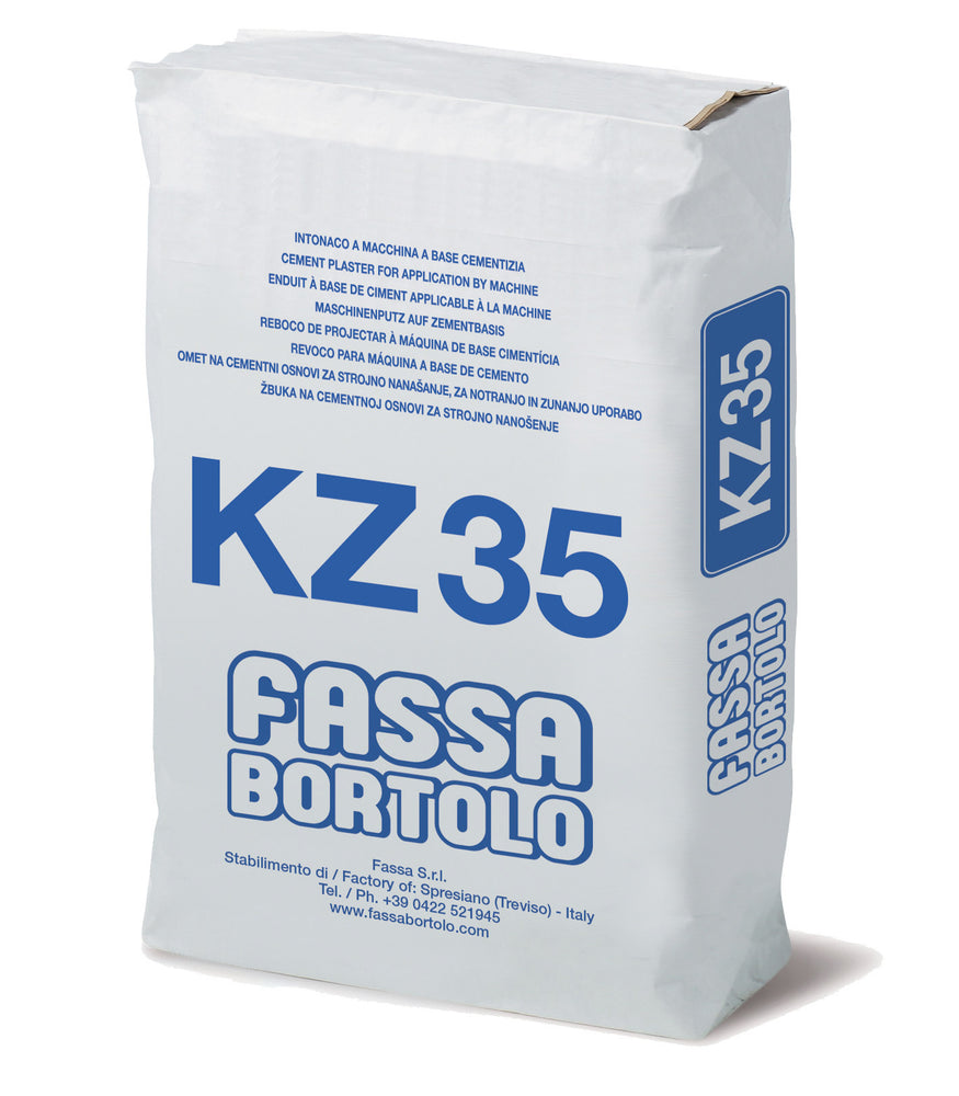 Reboco hidrofugo KZ 35 - Cinza - FASSA