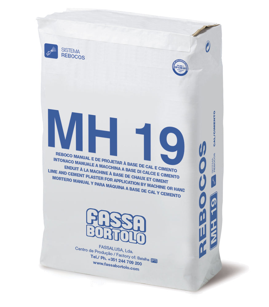 Reboco hidrofugo MH 19 - Cinza - FASSA