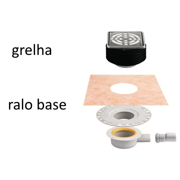 Ralo e Grelhas - Kerdi-Drain DN40/50 - SCHLÜTER