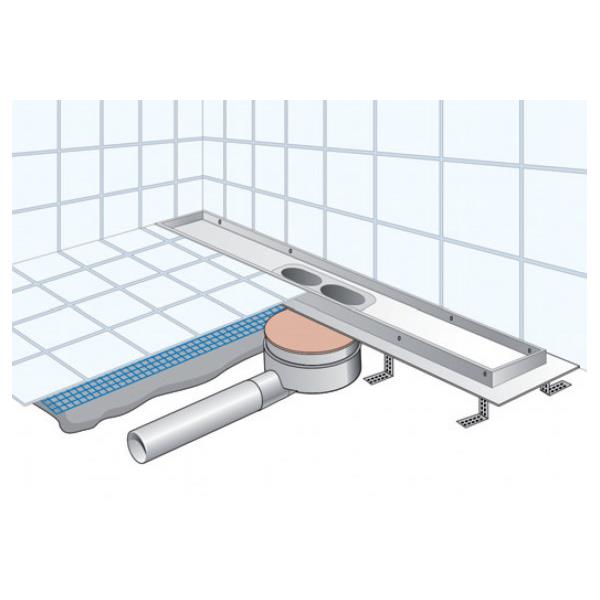 Ralo ECO em ABS e grelha inox para escoamento em linha - FIRST
