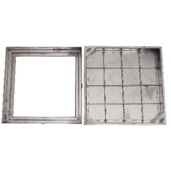 Aro + Tampa Rebaixada 70mm Sifonada com Aba - Galvanização a Quente