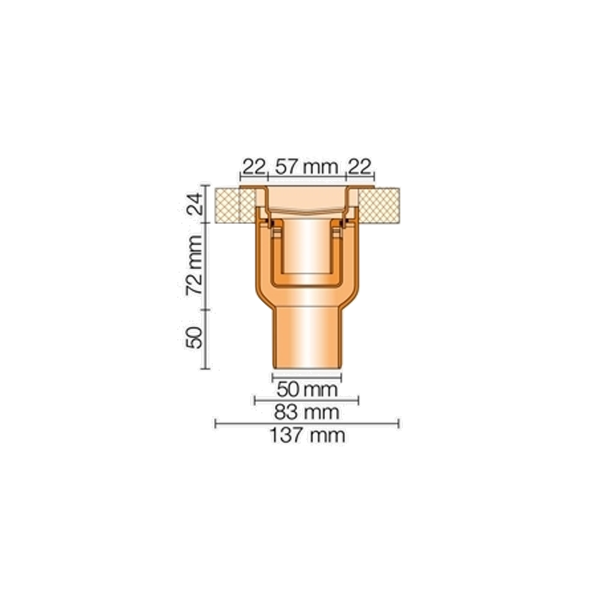 Ralo de escoamento em linha - Kerdi-line V - SCHLÜTER