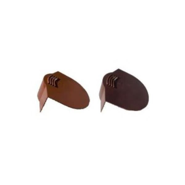 Terminal cumeeira para telha curva em PVC