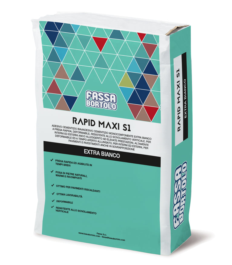 Cimento-cola Fassacol Rapid Maxi S1 - 25 Kg - FASSA