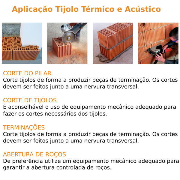 Tijolo Cerâmico Térmico e Acústico - PRECERAM