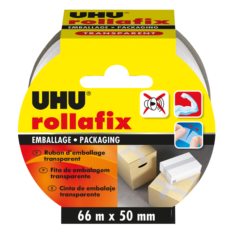 Rollafix Fita Embalagem - 66M x 50mm - UHU