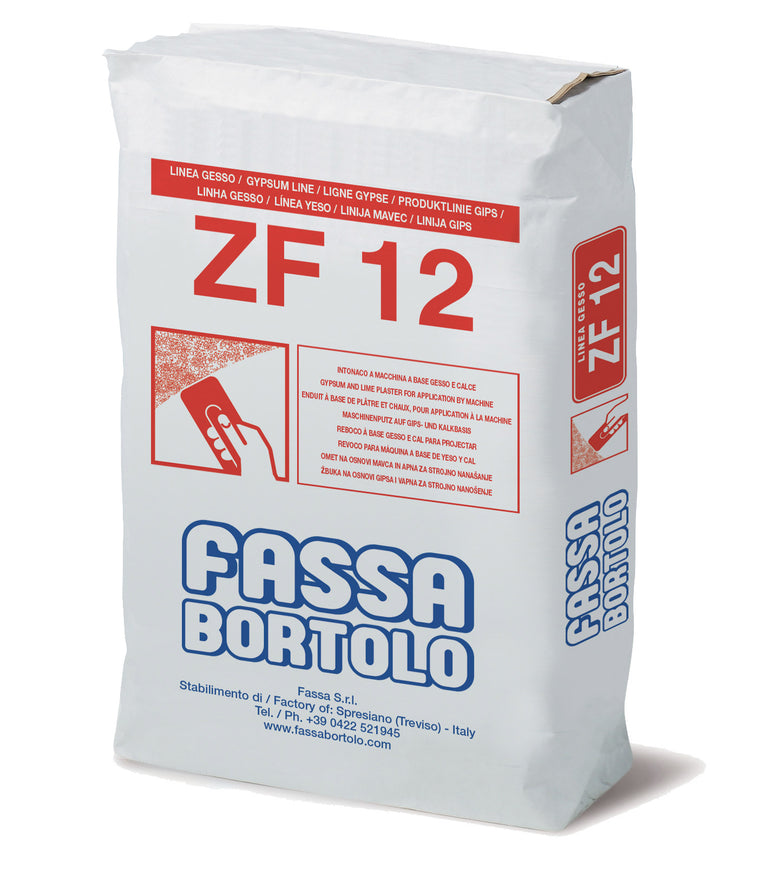 Reboco à base de Gesso - ZF12 - Branco - FASSA