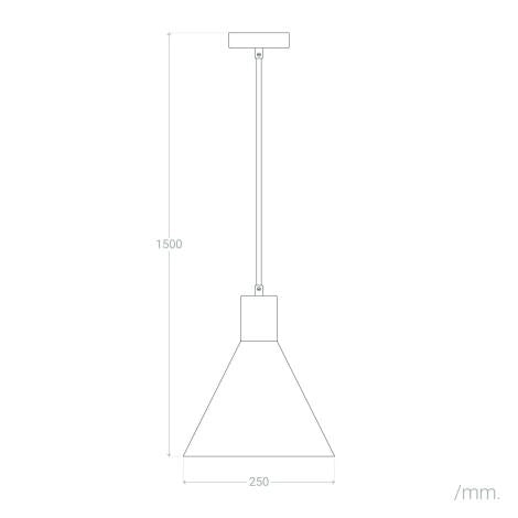 Candeeiro Suspenso Metal Orbat