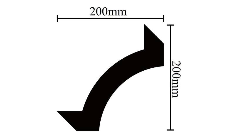 Canto de moldura de parede Arstyl Z102 - 20 Unidades
