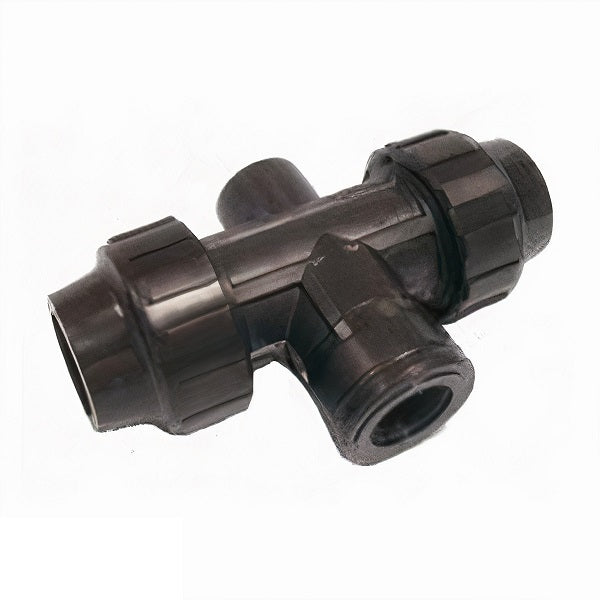 T dupla saida roscada  - Encaixe Rápido